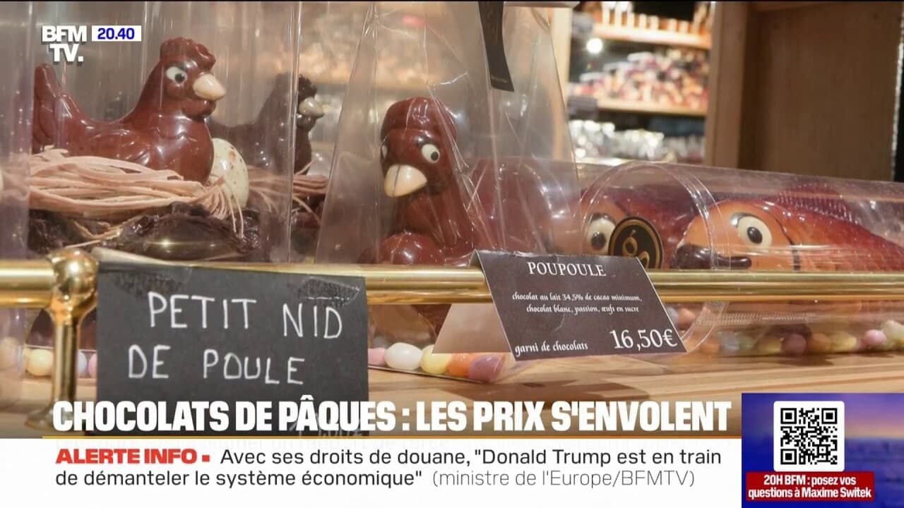 Le rapport de 8 h - le prix des chocolats de Pâques a augmenté de 14% en un an Le rapport de 8 h - le prix des chocolats de Pâques a augmenté de 14% en un an