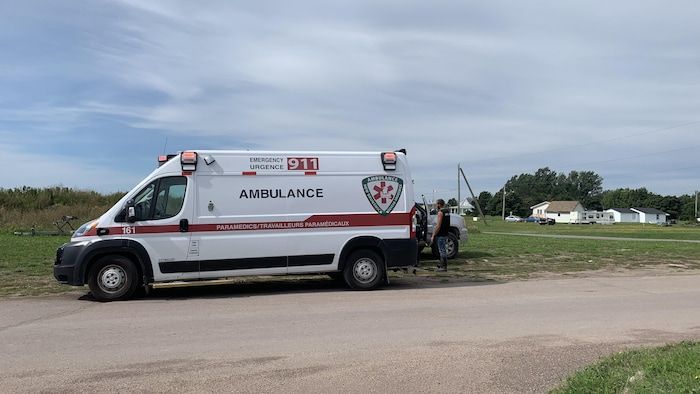 Une ambulance au Nouveau-Brunswick.