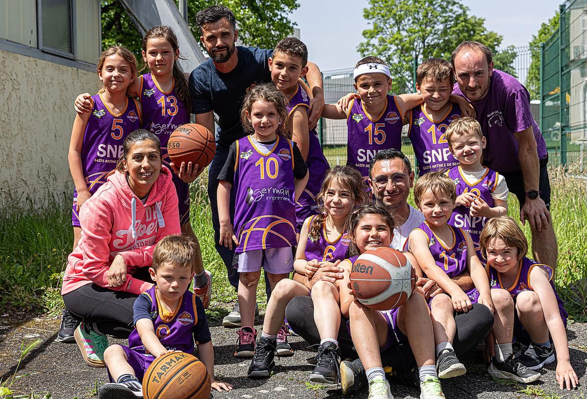 Là où il y a le basket-ball, il y a le cœur CTC de Béarn Lahourcade. Photo