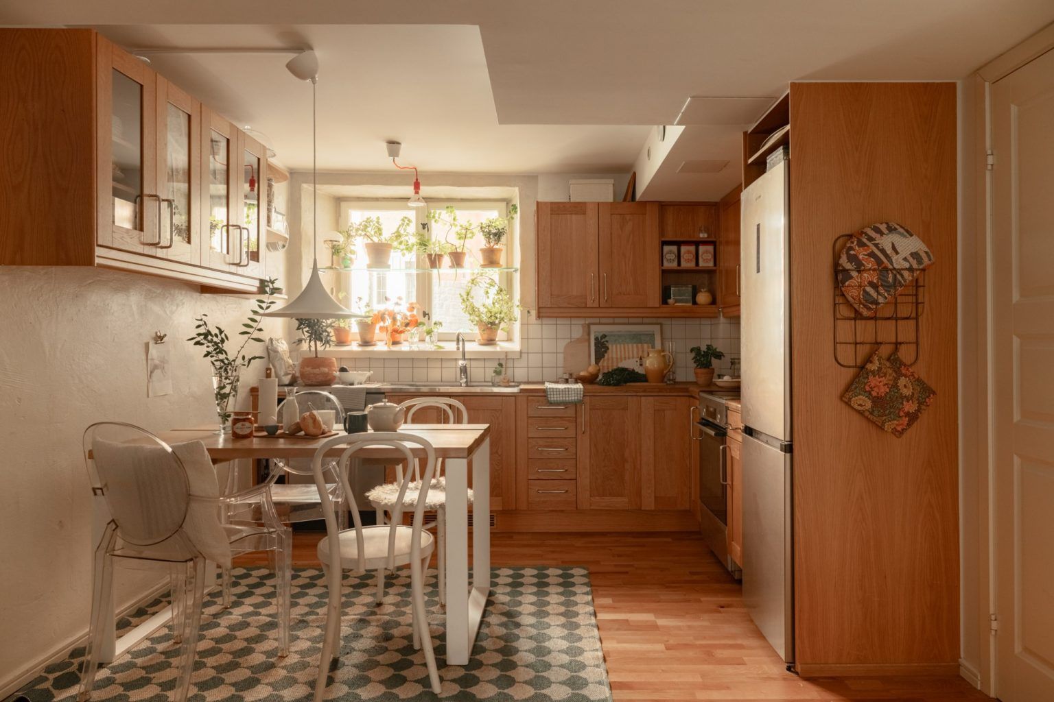 cuisine en bois ouvert