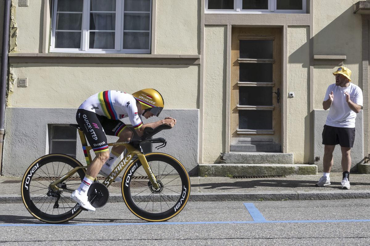 REMCO NIENEPOEL de Belgique de l'équipe sudale rapide au cours du prologue du Tour de Romandie 2025 à Saint-Imier, en Suisse. REMCO NIENEPOEL de Belgique de l'équipe sudale rapide au cours du prologue du Tour de Romandie 2025 à Saint-Imier, en Suisse.
