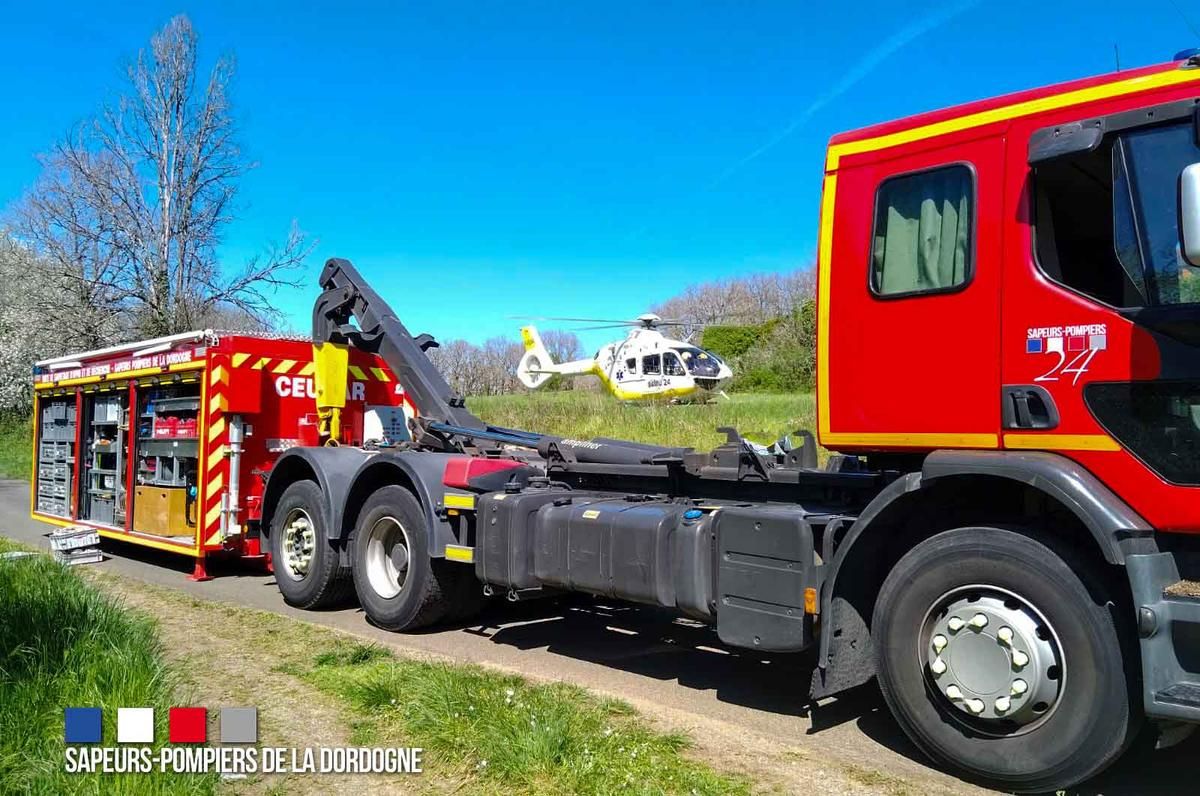 Des moyens lourds ont été mobilisés lors de l'accident le 8 avril.