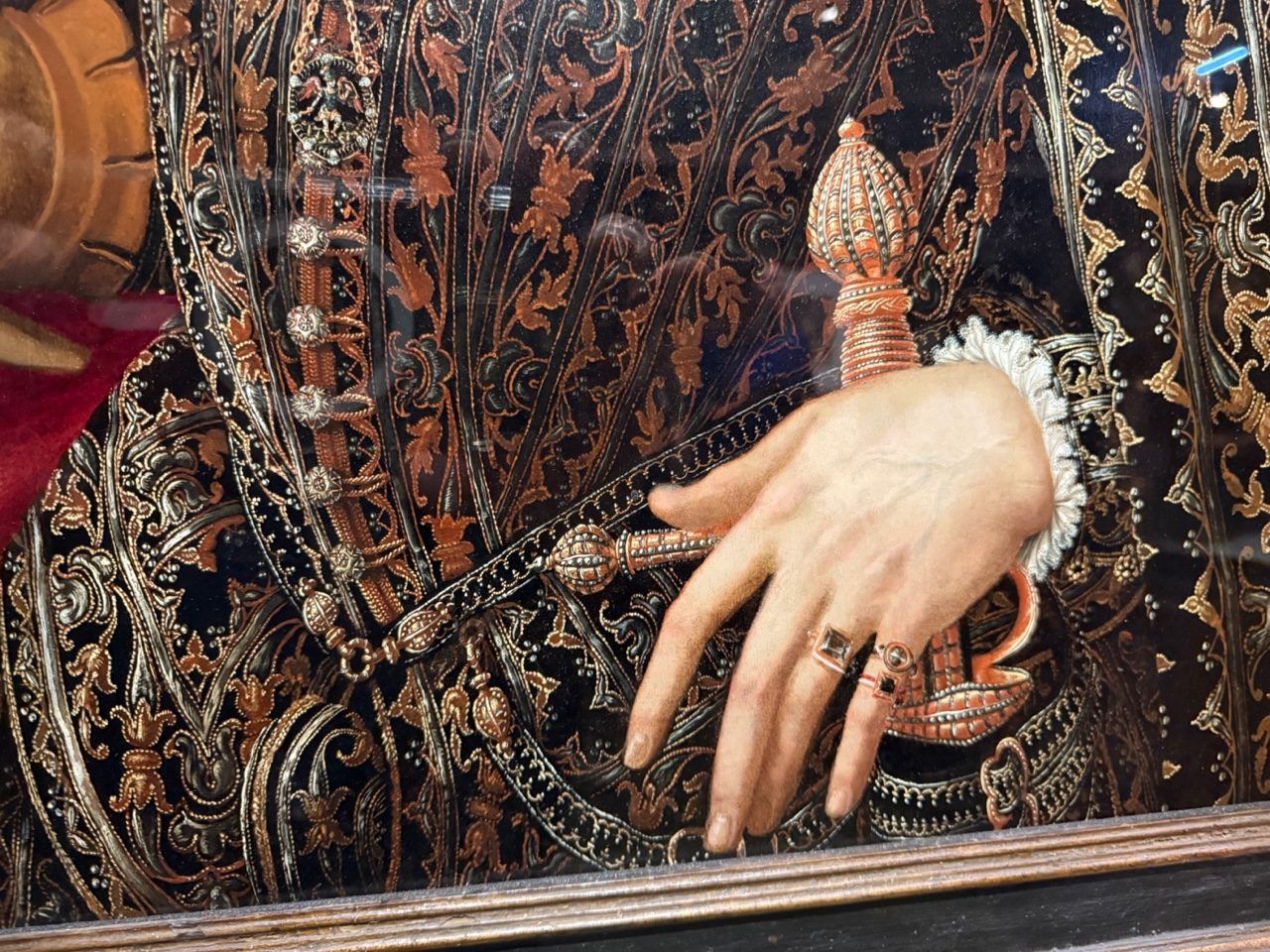 Détail de ce porteur d'un gentleman de 1575 par un français anonyme