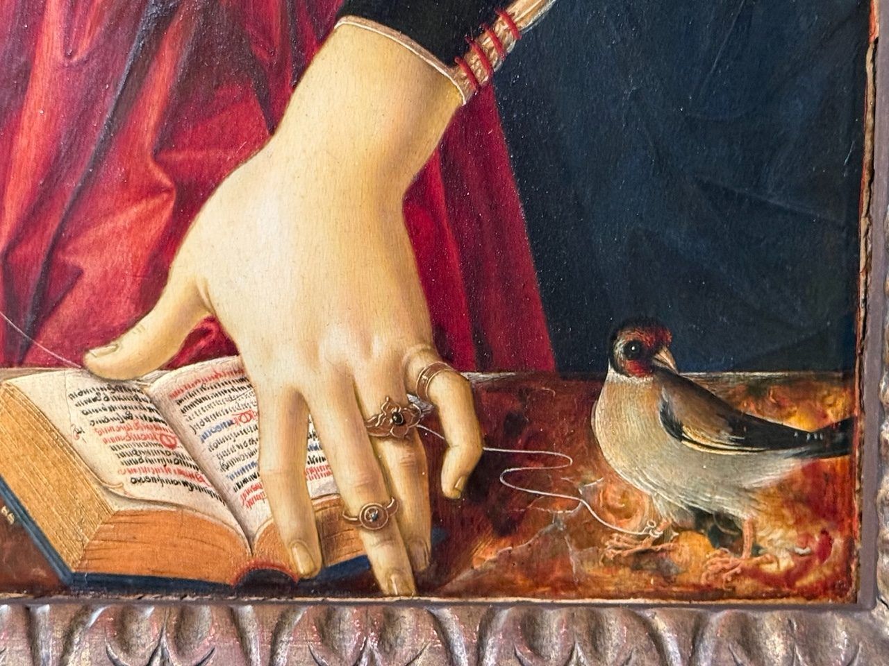 Détail de la Vierge et de l'enfant du Perugin 1470 !!