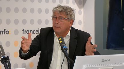 Eric Coquerel, deputy La France Insoumise de Seine-Saint-Denis, was the guest of Franceinfo. (Franceinfo / radiofrance)