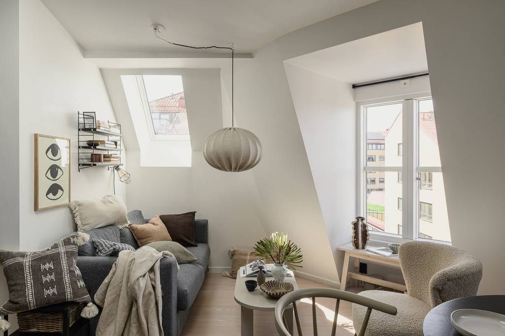 SALON MANANSARDÉ APPARTEMENT 34M2