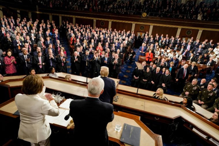 Le président Donald Trump au Congrès à Washington le 4 février 2020 (Pool / Doug Mills)