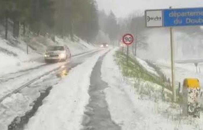Jura. Une violente grêle a frappé ce lundi sur Foncine-le-Haut lundi -.