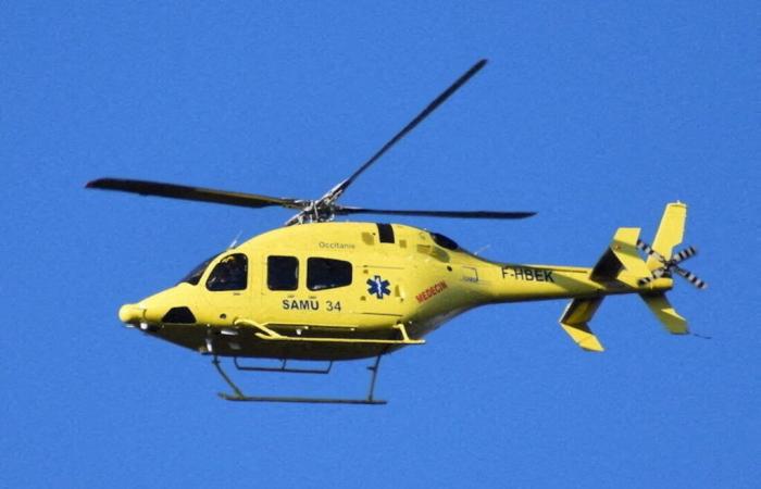 Accident violent entre deux motos sur le RD25 à Saint-Maurice-Navacelles -.