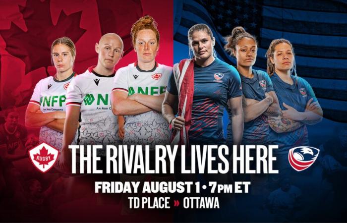 Ottawa organisera une rivalité de rugby classique avec l’équipe féminine de rugby du Canada qui affrontera les États-Unis avant la Coupe du monde de rugby -.