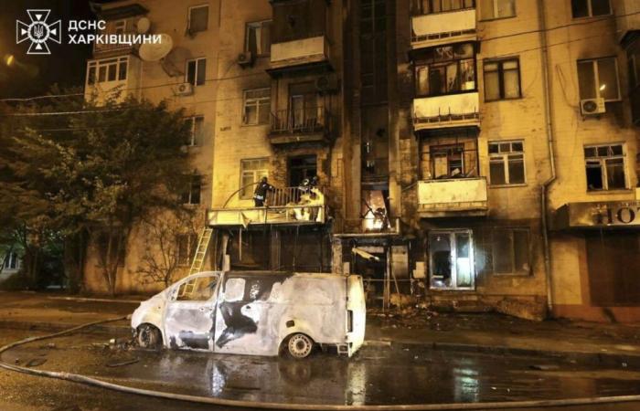 Une attaque de drone russe a été 47 blessé à Kharkiv, la deuxième ville en Ukraine -.