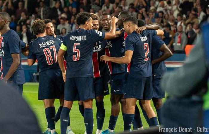 Le groupe de Strasbourg / PSG sans six cadres -.