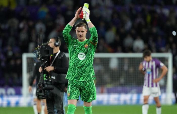 4 mai 2025; Barça a battu Valladolid, Mark-André –