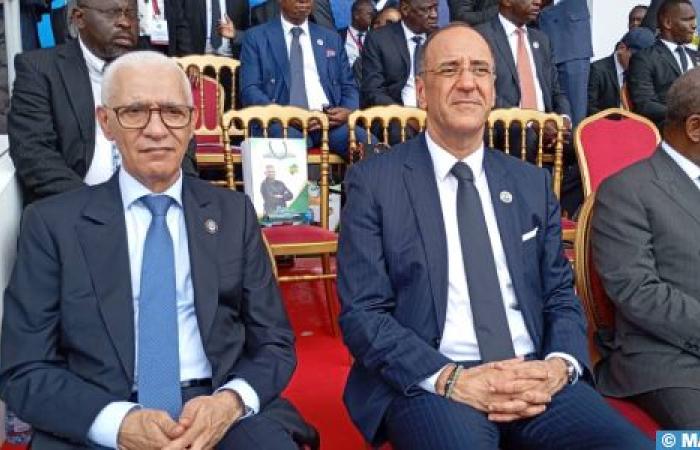 M. Talbi El Alami représente SM le roi lors de la cérémonie d’inauguration du président élu de la République gabone -.
