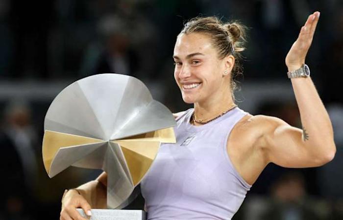 Aryna Sabalenka devient le premier joueur de tennis à remporter trois titres cette année après la victoire à Madrid – Open 6th Sense -.